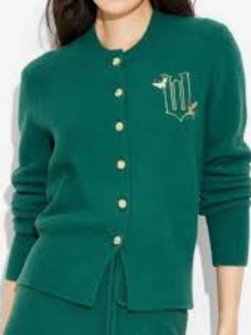NEW Wicked Movie Ariana Grande Emerald Green Cardigan Sweater Target Exclusive